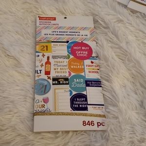 Nwt craft smart stickers over 800 brand new arts
